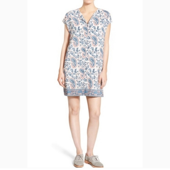 Madewell Silk Paisley Dress Small - Picture 3 of 9